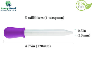 Precision Silicone Droppers: 5ml for Crafts & Confectionary – RainbowShop  for Craft